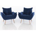 Sillón 1 cuerpo Poltrona Turin Azul