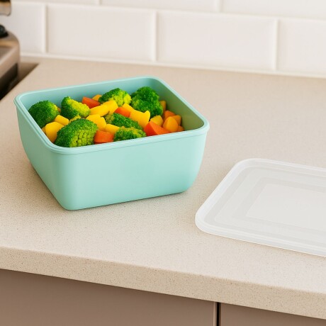 Pote multiuso cuadrado 5lts VERDE MENTA