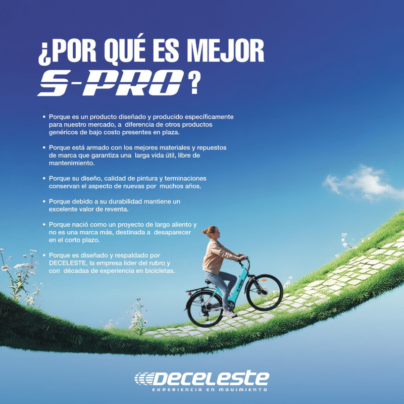 Bicicleta Eléctrica S-pro E-clipper 2026 - Verde Musgo Bicicleta Eléctrica S-pro E-clipper 2026 - Verde Musgo