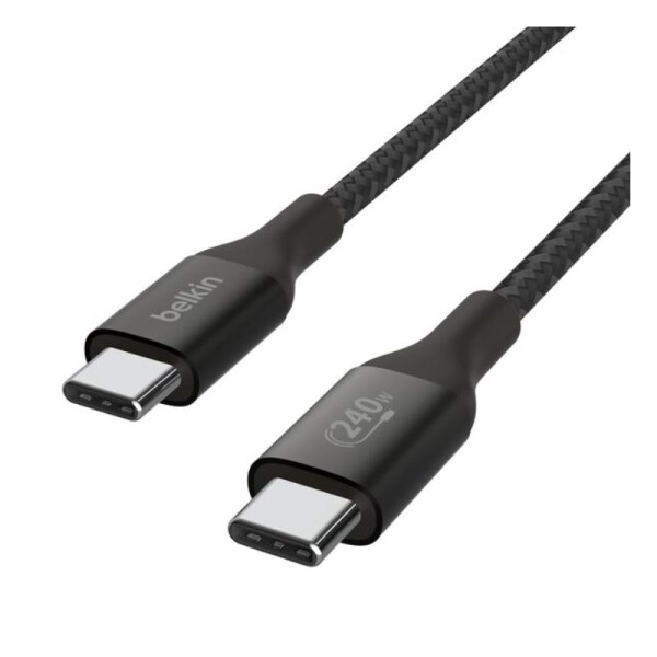 Cable Belkin USB-C / USB-C 240W 2M Black CAB015BT2MBK Cable Belkin USB-C / USB-C 240W 2M Black CAB015BT2MBK