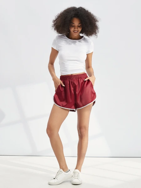 SHORT LAURA BORDEAUX
