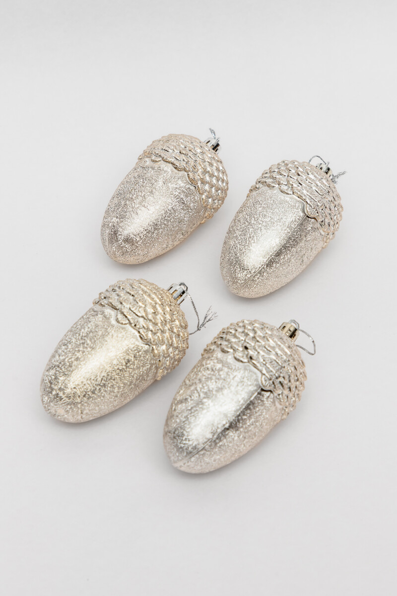 Colgante Esferas Piñas, 4un. - Color Unico 