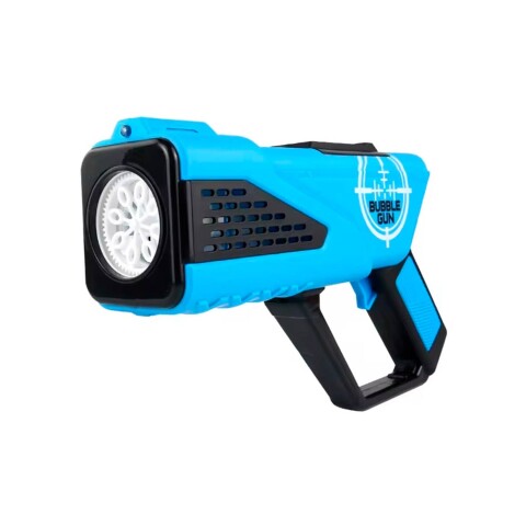 Pistola Arma Dispara Burbujas Burbujero Pilas Niños Luces Variante Color Azul