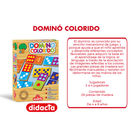 Domino Colorido Didacta Infatil Super Resistente 001