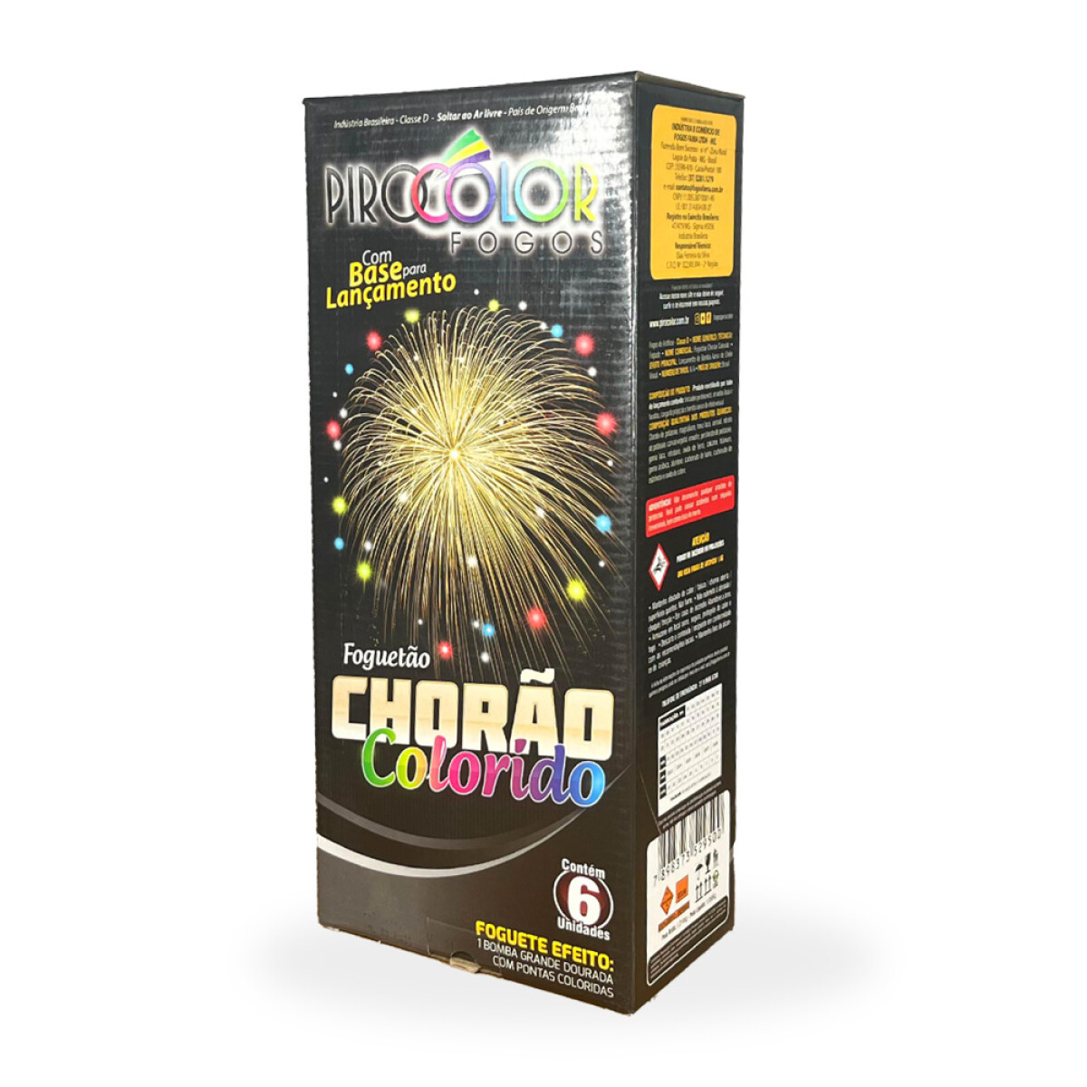 FOGUETA PIROMANIA CHORAO COLORIDO 