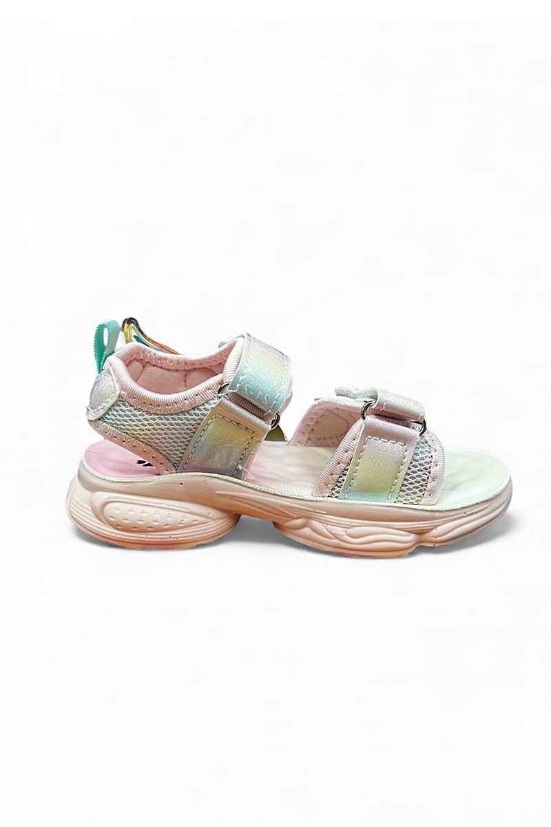 Sandalia de niña con velcros 2625 Rosa