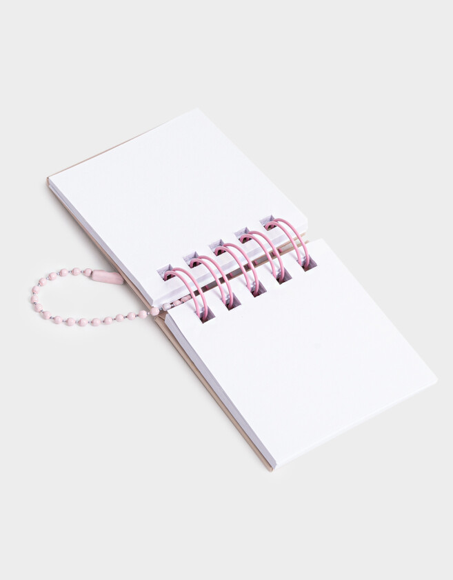 Anotadores Cuadernos y Memos Mini Memo Espiralado Con Cadenita Para Colgar - Azul Celeste