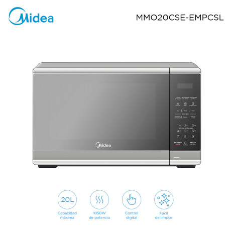 Microondas Midea MMO20CSEEMSL 20 L Gris