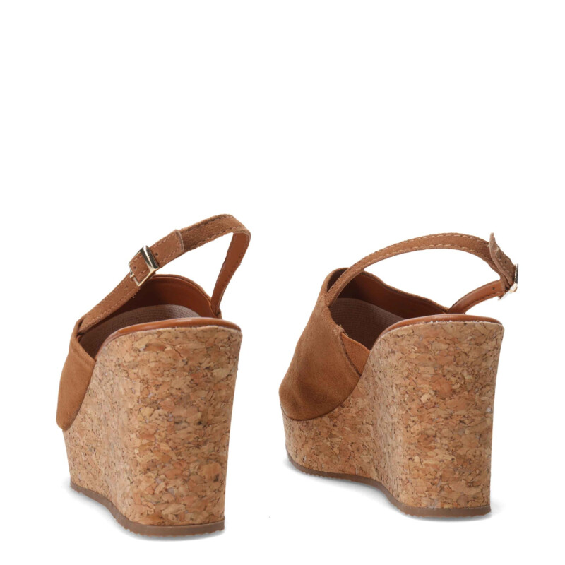 Sandalias de Mujer Bottero con Plataforma Marrón Castaño