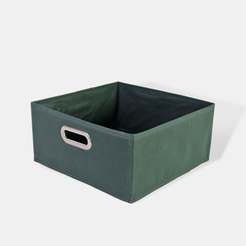 CAJA ORG DE TELA VERDE 31X15CM Unica
