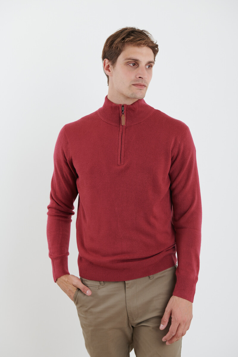 REMERA HARRINGTON LABEL - Bordo 
