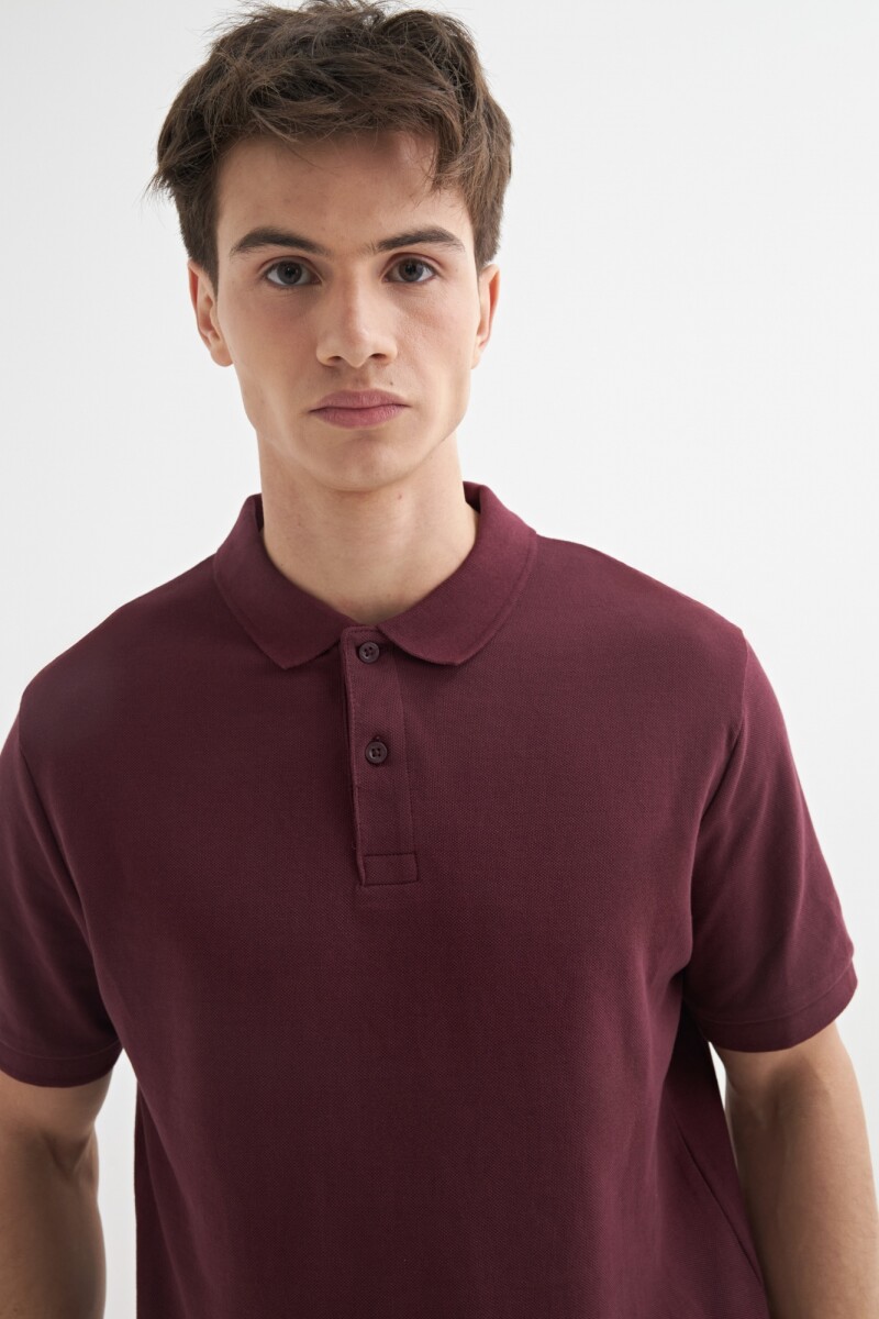 Remera Polo BORDO
