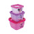 Pack x 3 Recipientes Minnie ROSA FUERTE