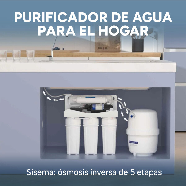 Purificador De Agua De Osmosis Inversa 5 Etapas Con Bomba Purificador De Agua De Osmosis Inversa 5 Etapas Con Bomba