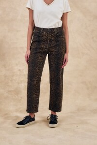 Jean Recto Animal Print Multi