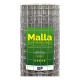 Tejido Malla Electrosoldada Galvanizada Rollo 1.80m X 25 Mt Gris