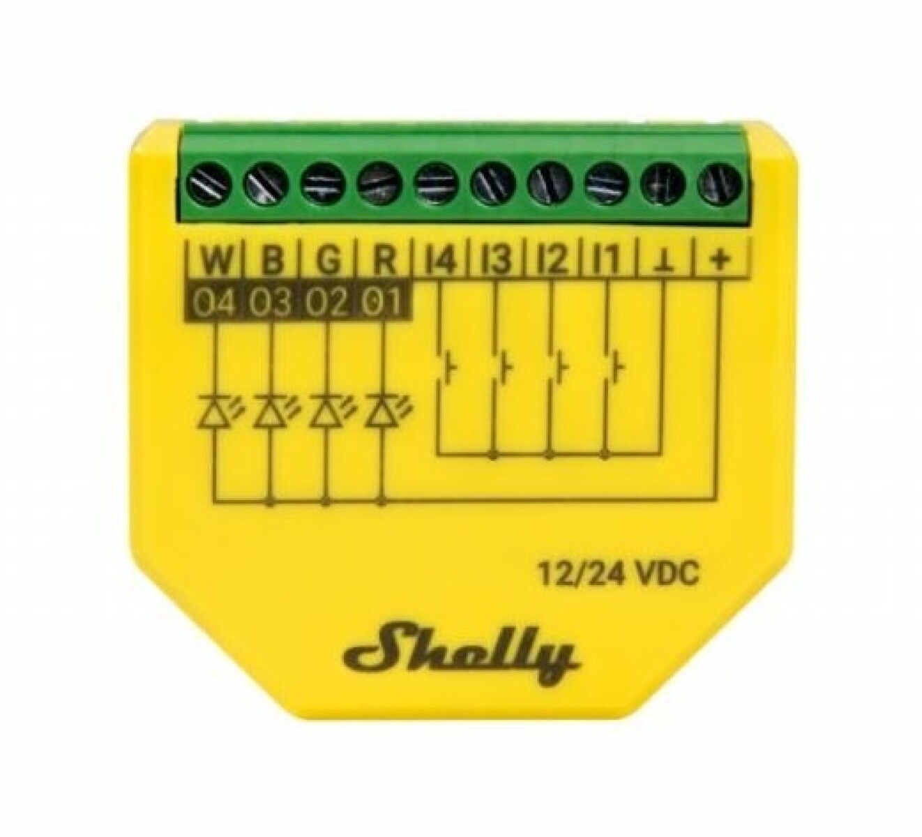 Controlador Shelly Plus Rgbw Pm Wi-fi 