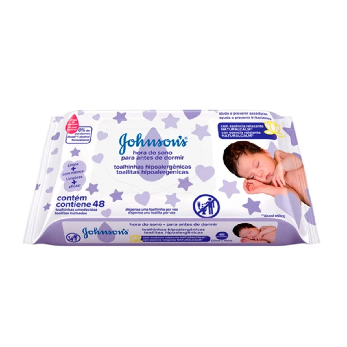 TOALLITAS HUMEDAS JOHNSON P/ANTES DE DORMIR 48 UNIDADES 