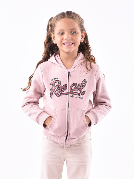 CAMPERA RAS ROSADO