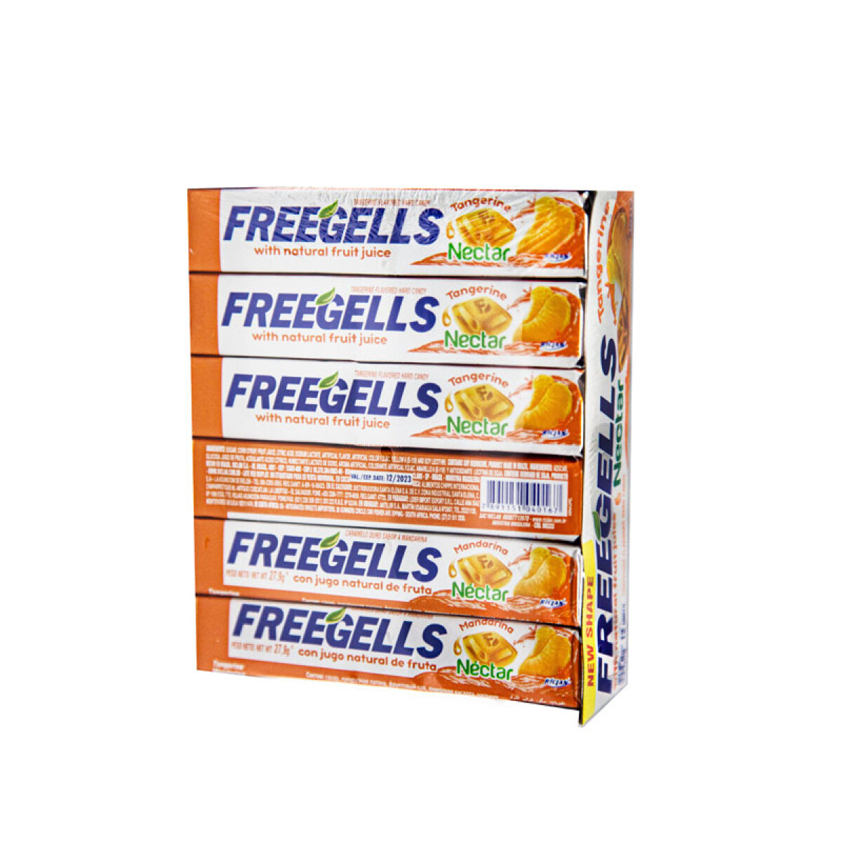 Pastillas FREEGELLS x12 Unidades - Mandarina 