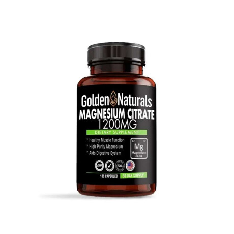 Citrato de Magnesio 1200 mg Golden Naturals 100 Cápsulas