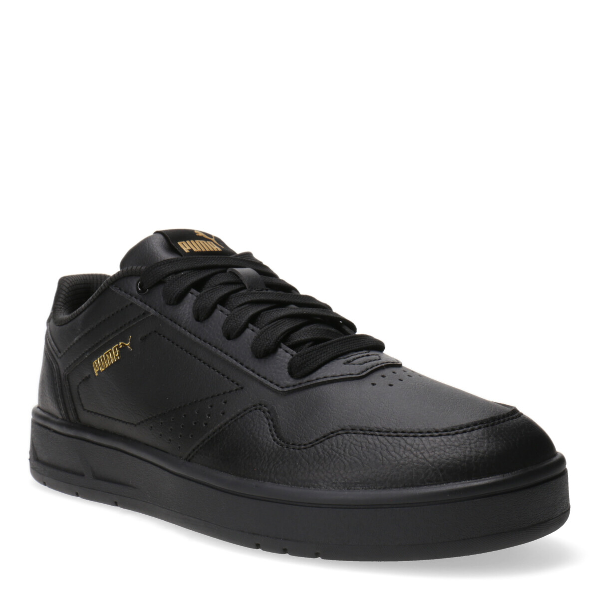 Championes de Hombre Puma Court Classic - Negro - Dorado 