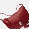 Cartera al Hombro Lua En Cuero Graneado Rojo