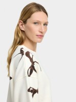 Sudadera Con Estampado De Lazos crudo