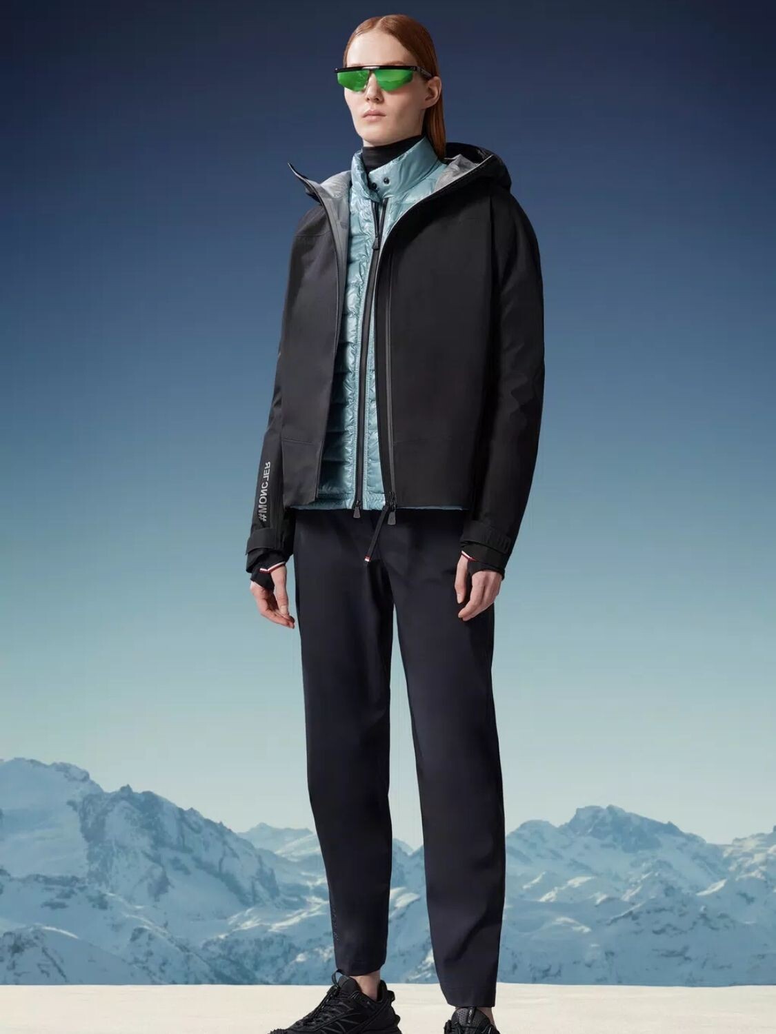 Moncler -Pantalón impermeable con tecnología WINDSTOPPER-GORE-TEX LABS Negro