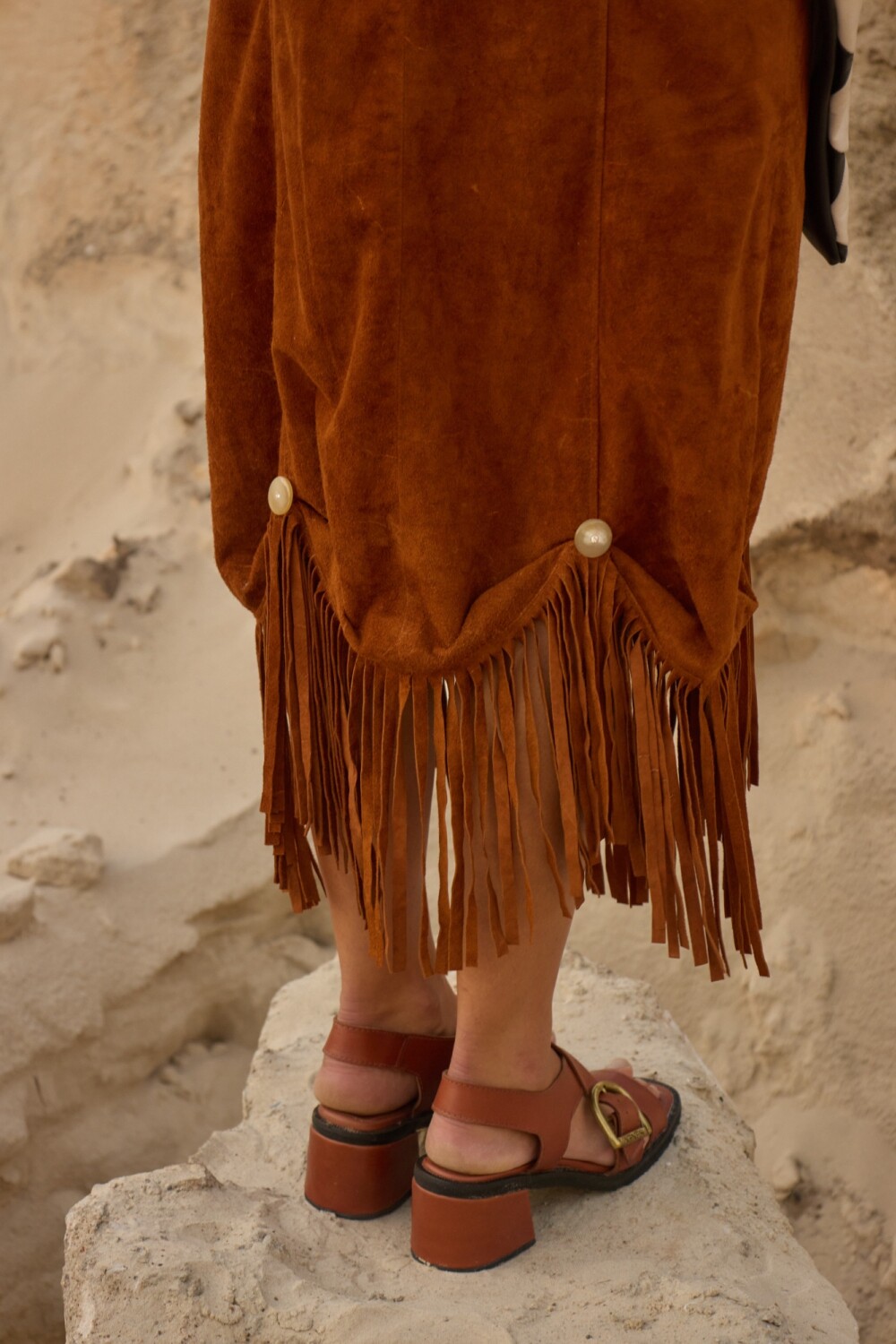 Buckle Sandals Camel