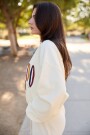 Colorado Mountain Crewneck Beige