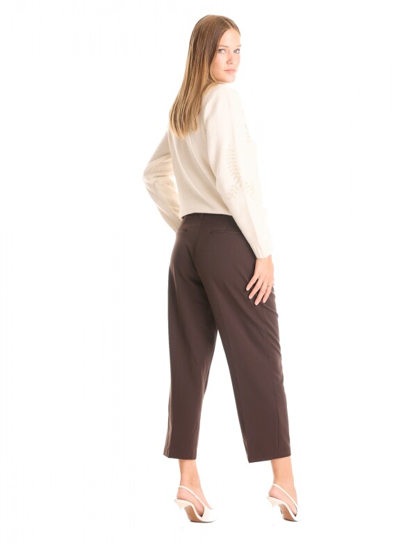 Pantalon Pinzas MARRON