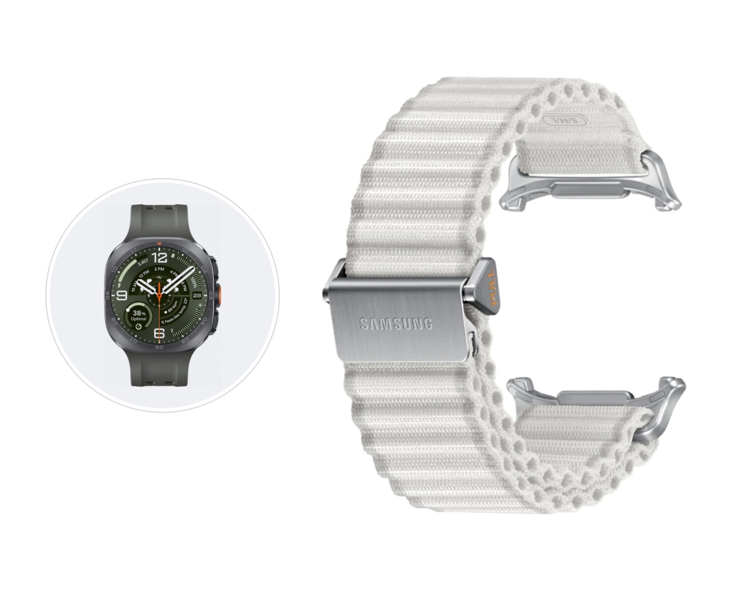 Correa Samsung Trail Band para Galaxy Watch Ultra - White 