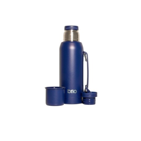 Termo 1 Litro Acero Inox Brio con Pico Cebador AZUL