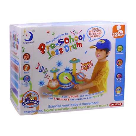 Juego Musical Didáctico Infantil Batería con Luces VARIOS