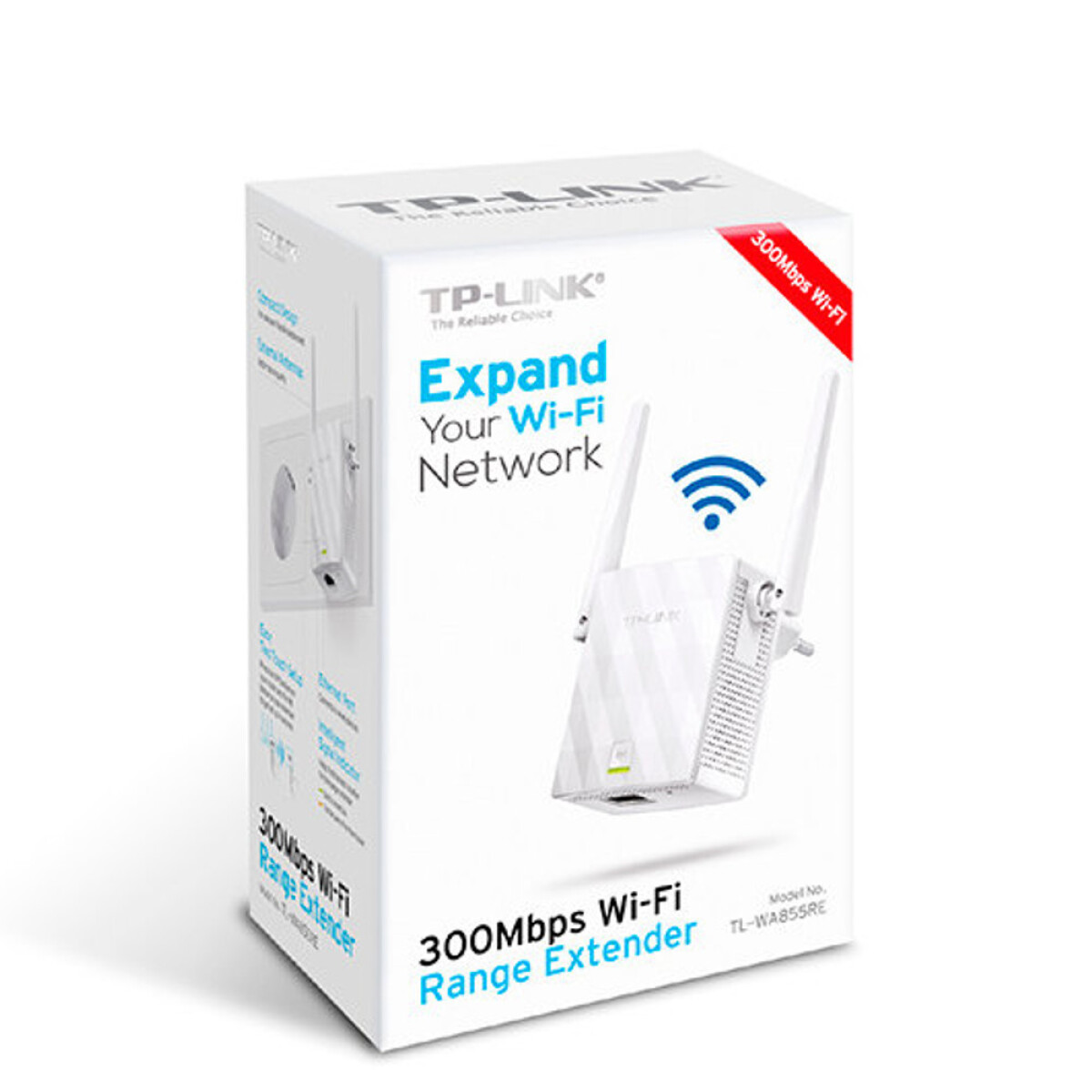 Tp Link - Extensor de Wifi TL-WA855RE 300 Mb/s. RJ-45, 64/128/152-BIT Wep ,Wpa-psk / WPA2-PSK 