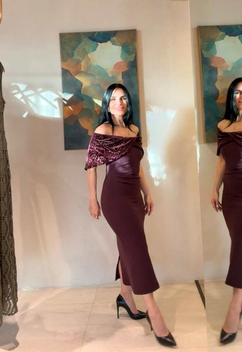 Vestido Erminia - Bordeaux 