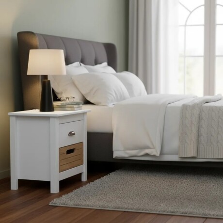 Pack x2 mesa de luz Lumax 2 cajones madera Pack x2 mesa de luz Lumax 2 cajones madera