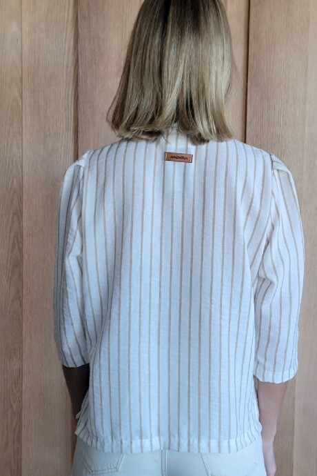 Camisa Carlotta 2.0 Raya Beige gruesa