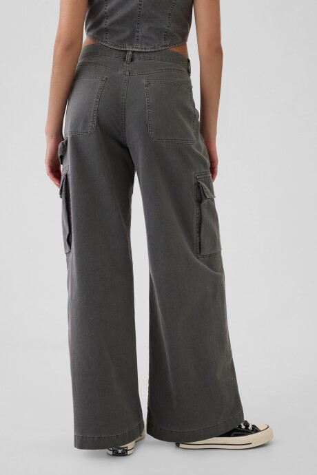 Pantalón Cargo Baggy Mujer Soft Black