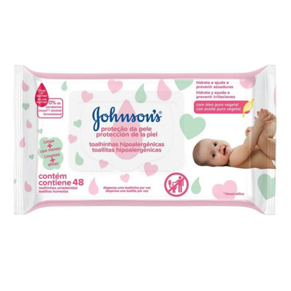 Toallitas Húmedas Johnson & Johnson Extra Cuidado x48 – Prácticas y Suaves
