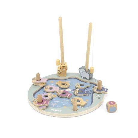 Juego de Pesca Magnético Polar B en Madera 001