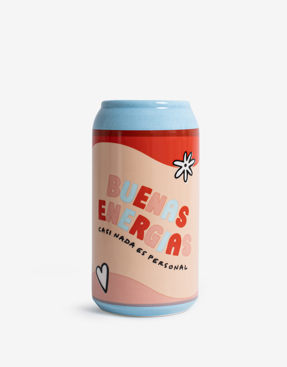 Florero De Cerámica Con Estampa 