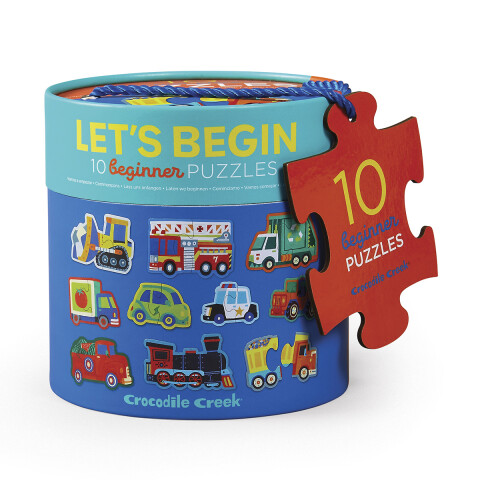 10 Puzzles Crocodile Creek De 2 Piezas - Varios Diseños VEHICULOS