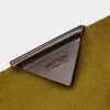 Bolso The Shopping en cuero gamuza Pistacho