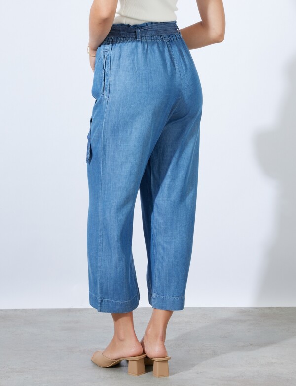 Pantalon Tencel JEAN OSCURO