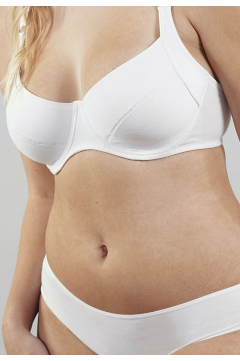SOUTIEN ALGODON Y LYCRA PARA BUSTO GRANDE BLANCO