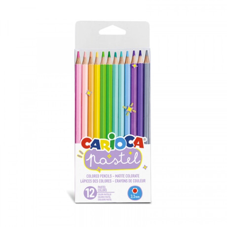 Lapices de colores x12 pastel carioca Lapices de colores x12 pastel carioca