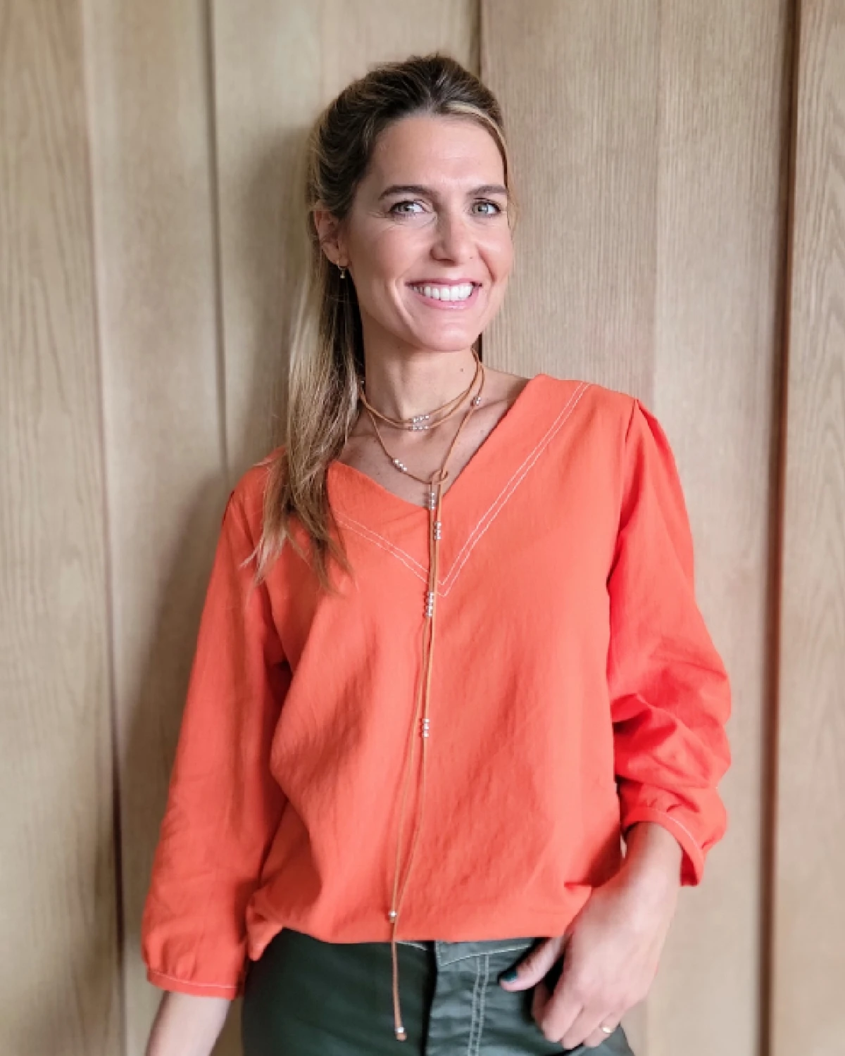 Blusa Nilo naranja 1