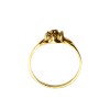 Anillo Flor-Oro Bajo-Piedra Rubi y Zirconias-AN8142 conpiedra